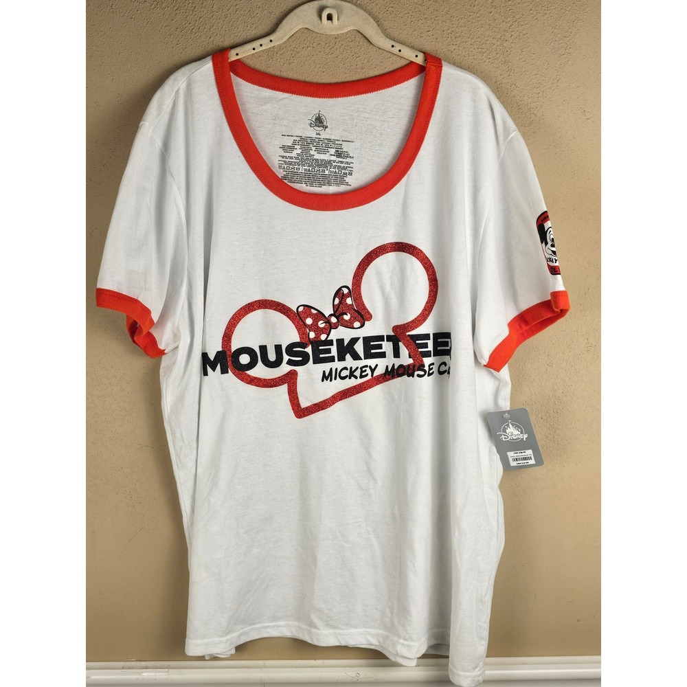 NWT Disney Parks Mickey Mouse Club Mouseketeer Minnie Short Sleeve Tshirt 3XL